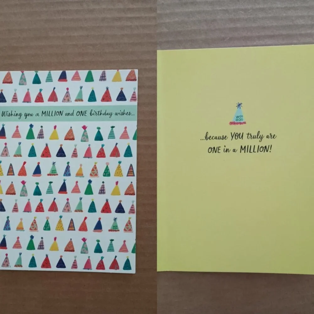 10 assorted greeting cards, birthday, thank you, just because, wedding
